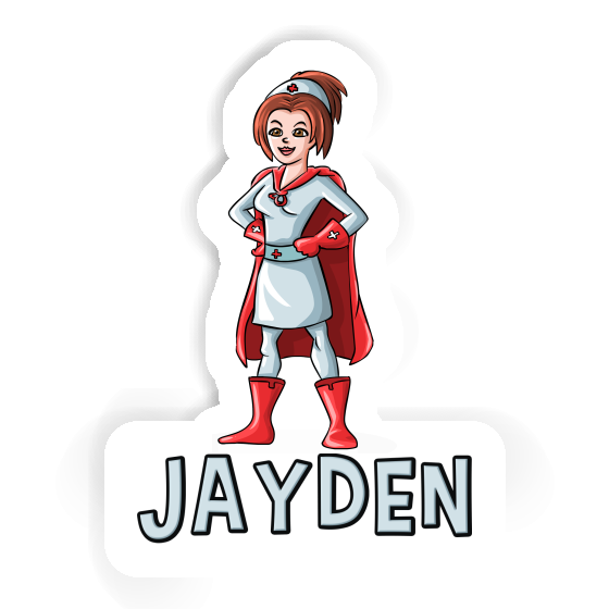 Nurse Sticker Jayden Laptop Image