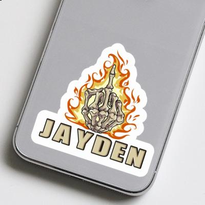 Jayden Sticker Middlefinger Notebook Image