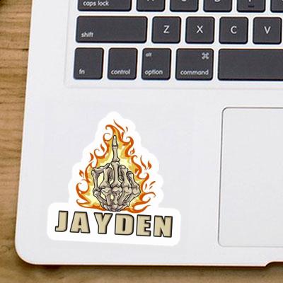 Jayden Sticker Middlefinger Image