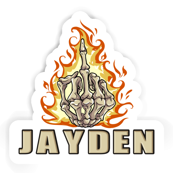 Jayden Sticker Middlefinger Laptop Image