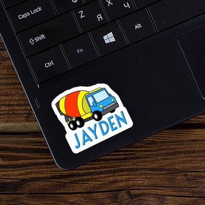 Sticker Mixer Truck Jayden Image