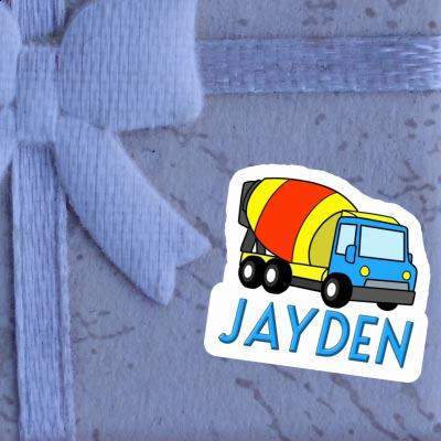 Sticker Mixer Truck Jayden Gift package Image