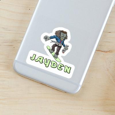 Snowboarder Sticker Jayden Gift package Image