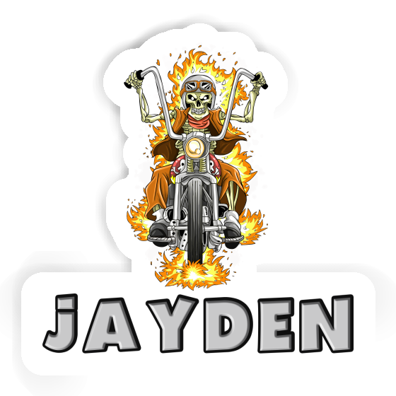 Jayden Sticker Motorcycle Rider Image