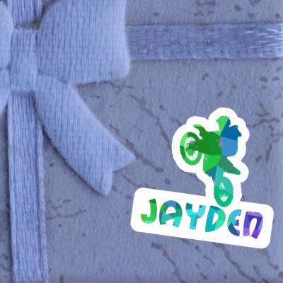 Sticker Jayden Motocross Rider Laptop Image