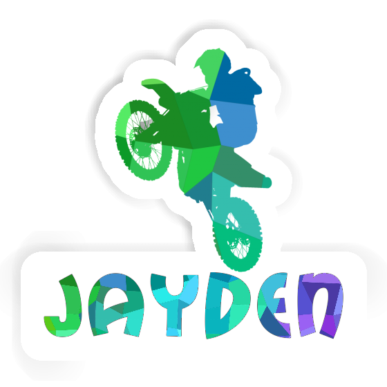 Sticker Jayden Motocross Rider Gift package Image