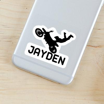 Sticker Motocross-Fahrer Jayden Laptop Image