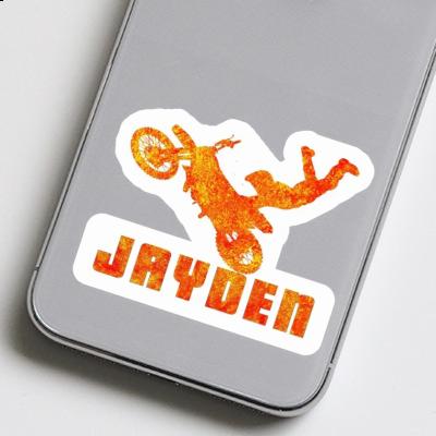 Jayden Aufkleber Motocross-Fahrer Laptop Image