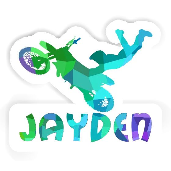 Jayden Sticker Motocross Rider Laptop Image