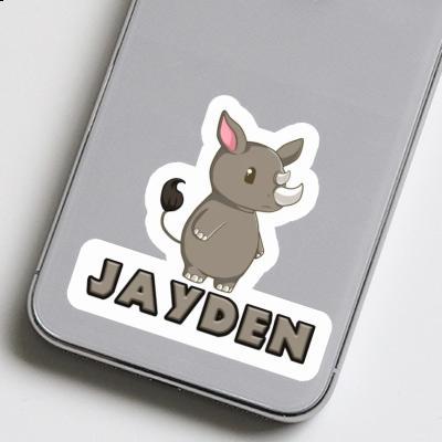 Sticker Jayden Rhinoceros Gift package Image