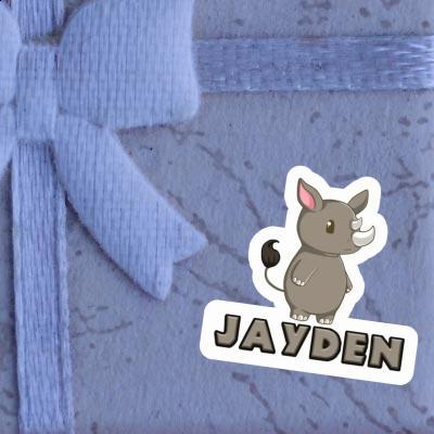 Sticker Jayden Rhinoceros Laptop Image