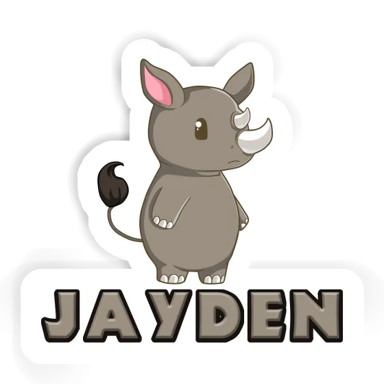 Sticker Jayden Rhinoceros Image