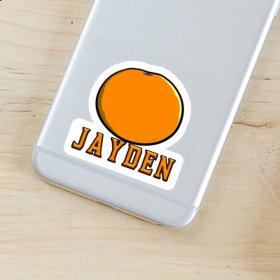 Sticker Orange Jayden Laptop Image