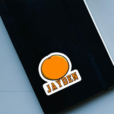 Sticker Orange Jayden Gift package Image