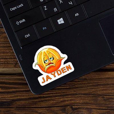 Sticker Jayden Orange Gift package Image