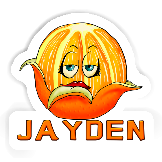 Sticker Jayden Orange Gift package Image