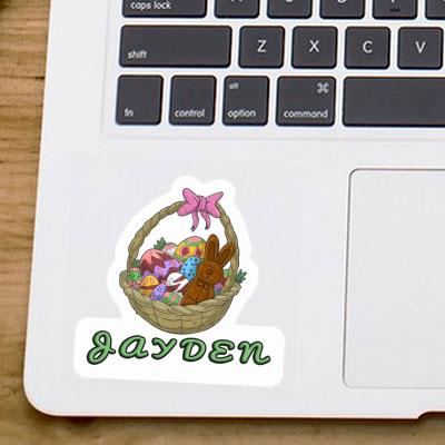 Easter basket Sticker Jayden Gift package Image