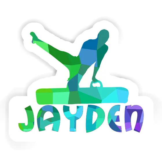 Gymnast Sticker Jayden Notebook Image