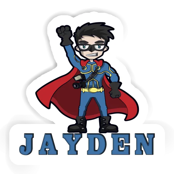 Sticker Photographer Jayden Notebook Image