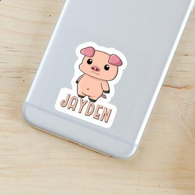 Sticker Jayden Piggy Notebook Image