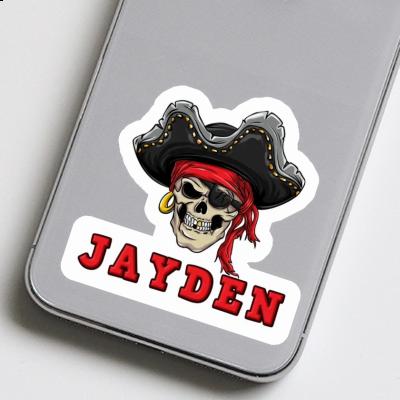 Jayden Sticker Piratenkopf Laptop Image