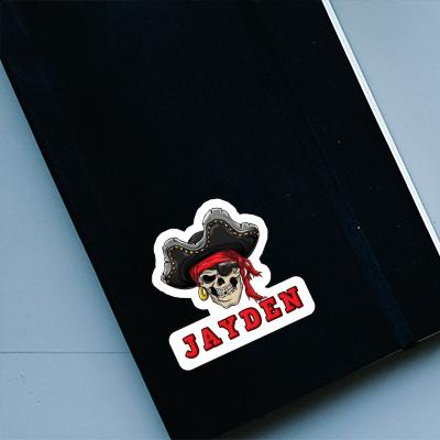 Jayden Sticker Piratenkopf Notebook Image