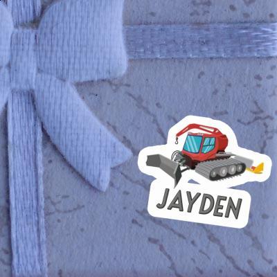 Sticker Jayden Snow Groomer Notebook Image