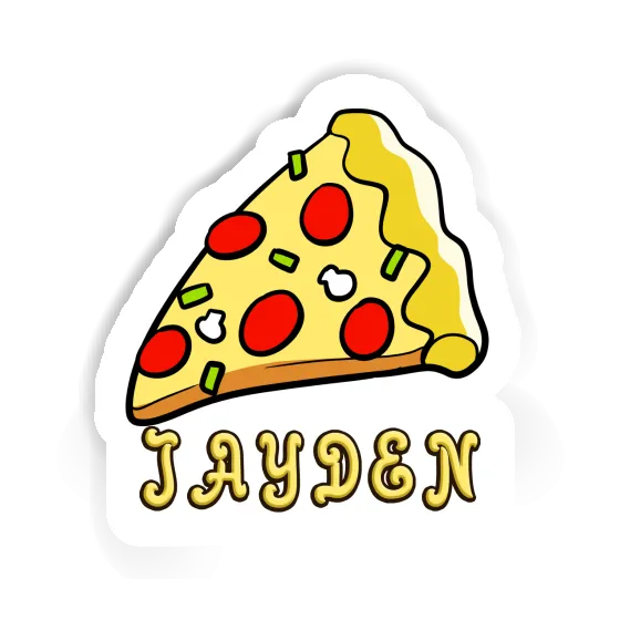 Sticker Jayden Pizza Laptop Image