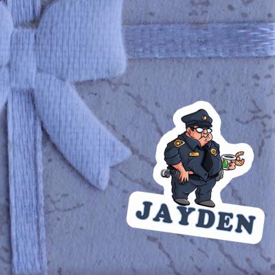 Autocollant Jayden Policier Gift package Image