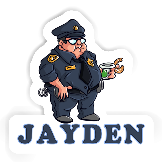 Police Officer Sticker Jayden Image