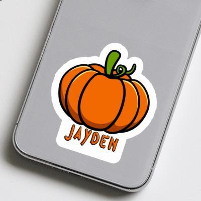 Jayden Sticker Pumpkin Notebook Image