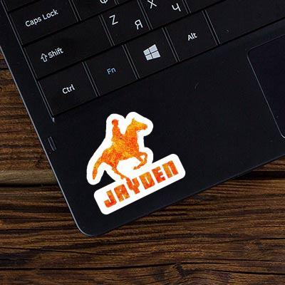 Horse Rider Sticker Jayden Notebook Image