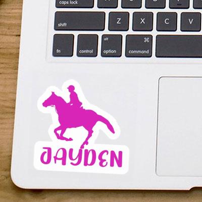 Horse Rider Sticker Jayden Image