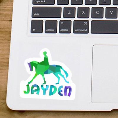 Sticker Horse Rider Jayden Laptop Image