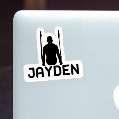 Autocollant Jayden Gymnaste aux anneaux Gift package Image