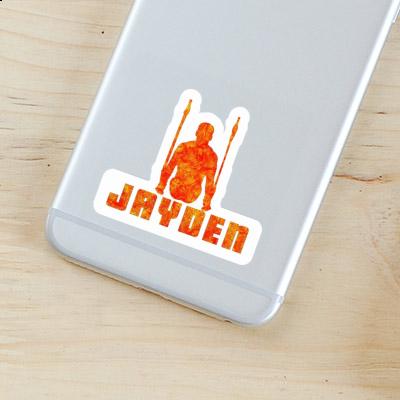 Jayden Sticker Ring gymnast Laptop Image