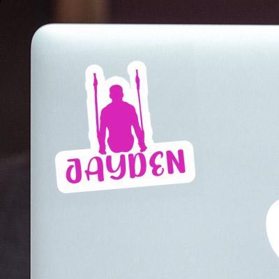 Sticker Ring gymnast Jayden Laptop Image