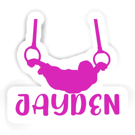 Sticker Ring gymnast Jayden Laptop Image