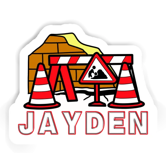 Road Construction Sticker Jayden Gift package Image