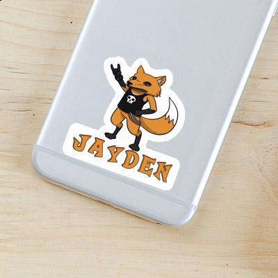 Sticker Jayden Rocker Fox Notebook Image