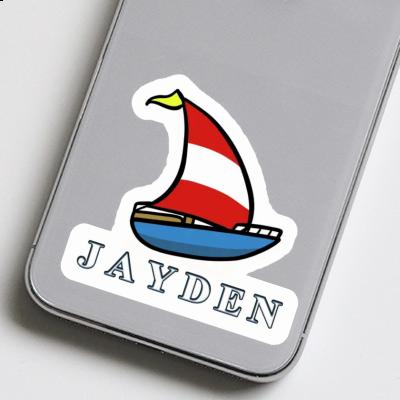 Sticker Jayden Segelboot Notebook Image