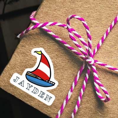 Sticker Sailboat Jayden Notebook Image