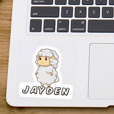 Sheep Sticker Jayden Laptop Image