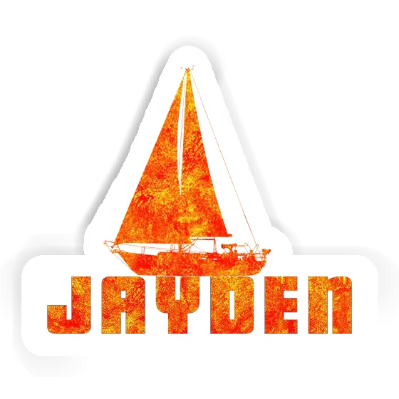 Sticker Jayden Sailboat Image