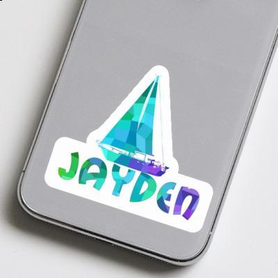 Sticker Jayden Sailboat Image