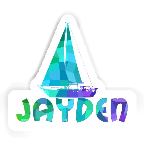 Sticker Jayden Sailboat Laptop Image