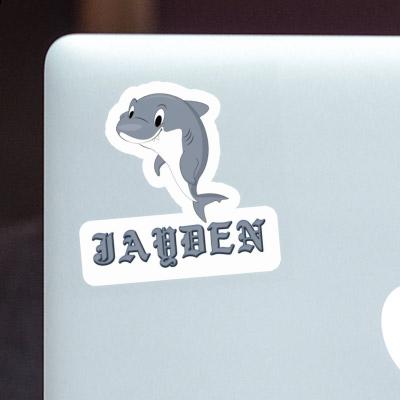 Jayden Autocollant Requin Laptop Image