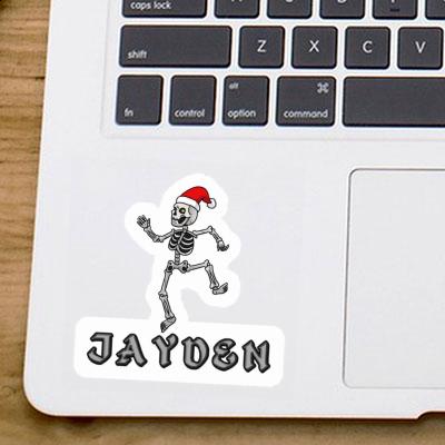 Jayden Autocollant Squelette Image