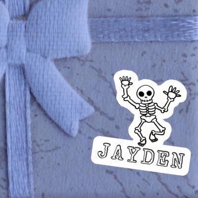 Sticker Jayden Skelett Notebook Image