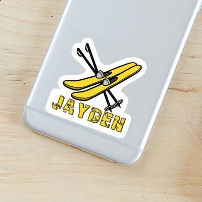 Ski Sticker Jayden Laptop Image